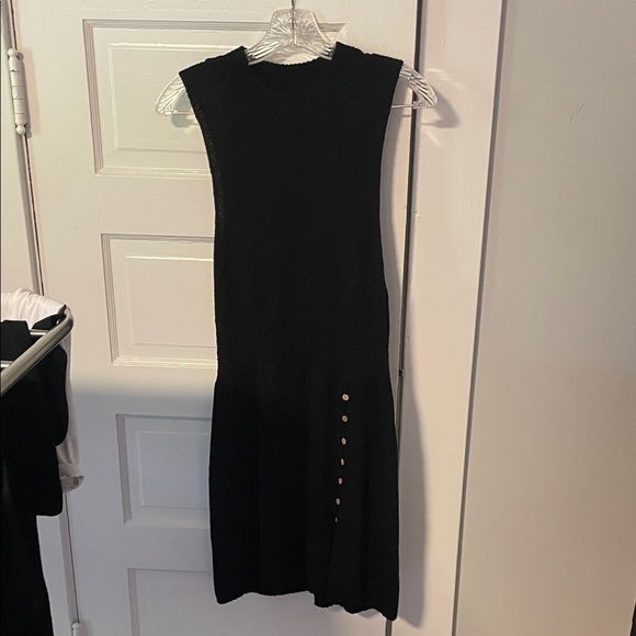 FP Black Sleeveless Sweater Dress - Picture 1 of 5
